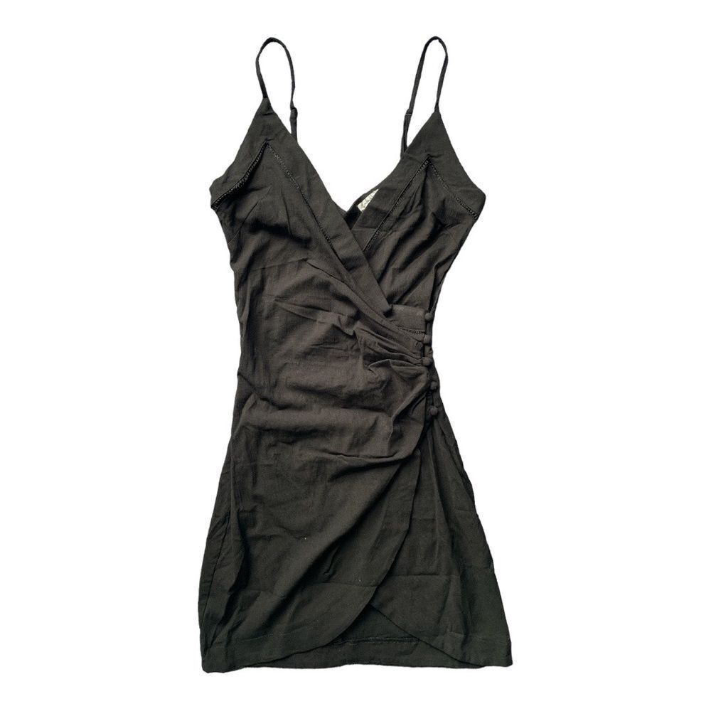 NWOT FREE PEOPLE INTIMATELY BLACK DYLAN BODYCON MINI DRESS XS - Picture 5 of 12